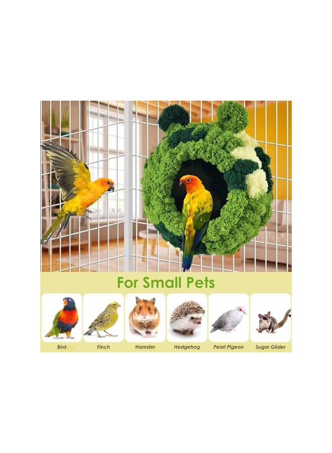 Bird Nest, Parrot Breeding House Conure Snuggle Hut for Budgie, Parakeet, Cockatiel, Conure, Lovebird, Canary, Finch, Hamster, Small Pets - Image 2